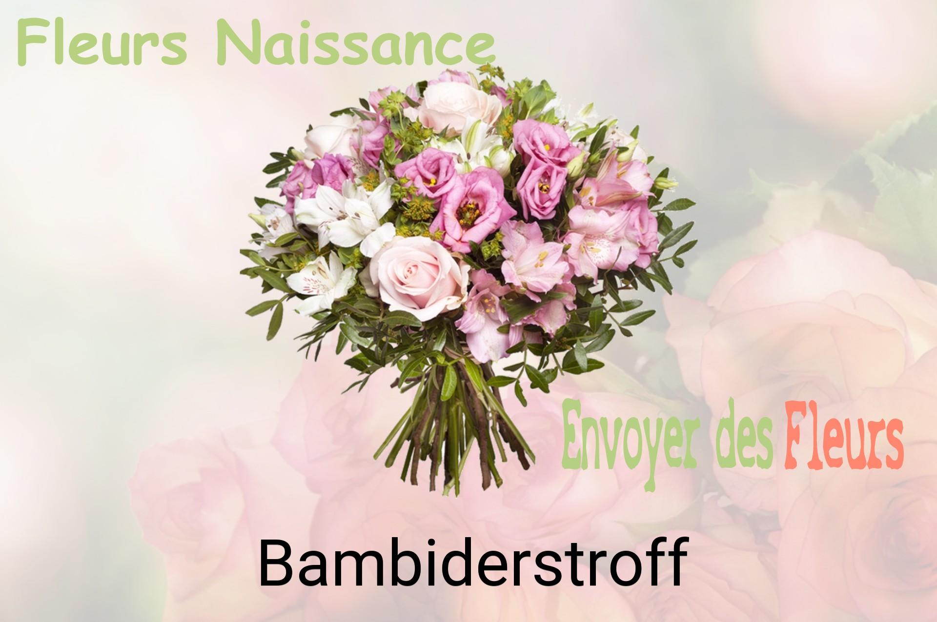 Bouquet de fleurs de naissance livré à Bambiderstroff